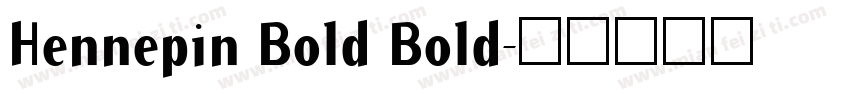 Hennepin Bold Bold字体转换